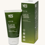 Yes oil based personal lubricant in green packaging, next to its box.