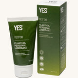 Yes oil based personal lubricant in green packaging, next to its box.