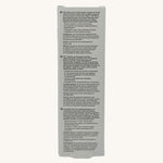 YES water-based organic personal lubricant, showing the back of the packaging with the ingredients list. 