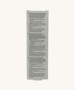 YES water-based organic personal lubricant, showing the back of the packaging with the ingredients list. 