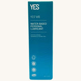 YES water-based organic personal lubricant in packaging.