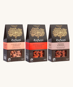 Zaytoun Fairtrade Palestinian  Almonds in 3 different flavours, caramelised, chilli and smoked. We are proud stockists of Zaytoun olive oil and produce here at Babipur. 