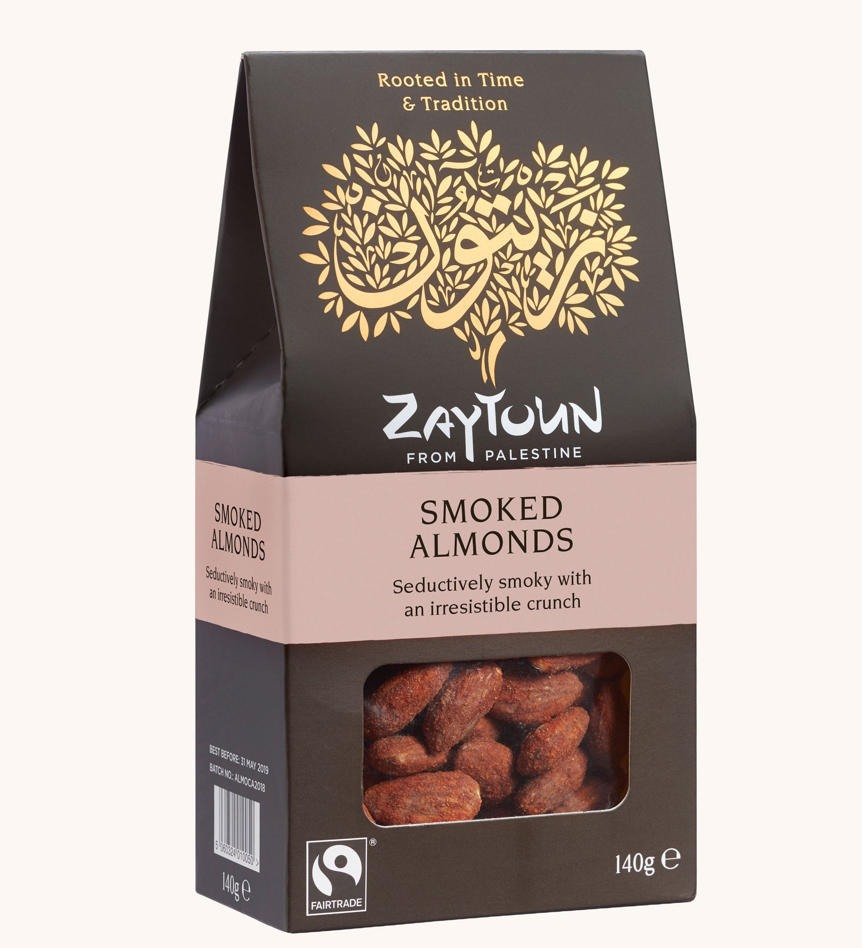 Zaytoun Fairtrade Palestinian Smoked Almonds. We are proud stockists of Zaytoun olive oil and produce here at Babipur. 