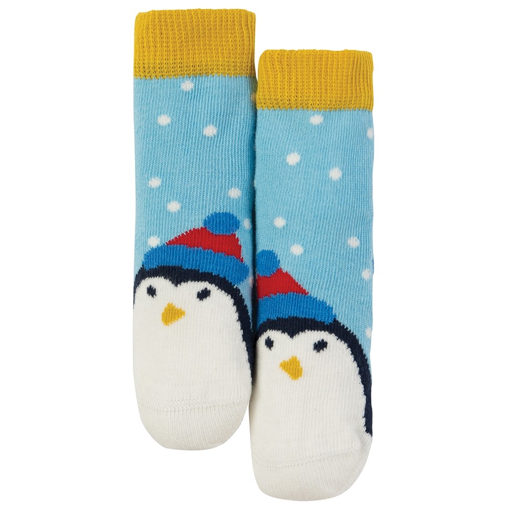 Frugi Penguin Little Perfect Pair Socks - organic baby socks & booties ...