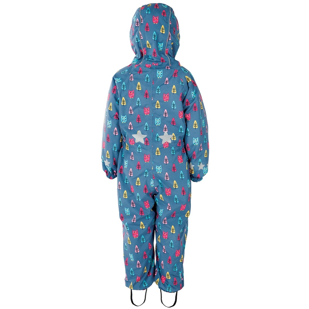 Frugi Explorer Owl Forest Waterproof All-In-One