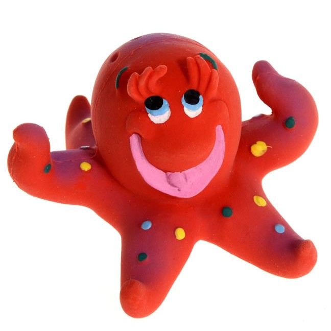 100% Natural Rubber Octopus - Bath and Teething Toy