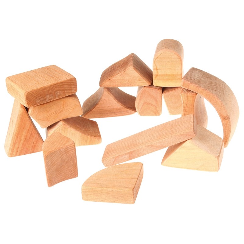 Grimm's Large Natural Building Blocks - wooden play blocks - TOY SHOP